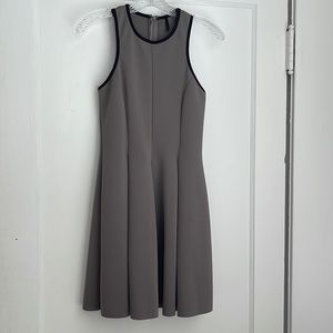 GREY & BLACK PLEATED DRESS SZ M